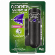 Nicorette Quick Mist Spray Berry 150x1 - 9300607011302 are sold at Cincotta Discount Chemist. Buy online or shop in-store.