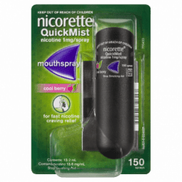 Nicorette Quick Mist Spray Berry 150x1 - 9300607011302 are sold at Cincotta Discount Chemist. Buy online or shop in-store.