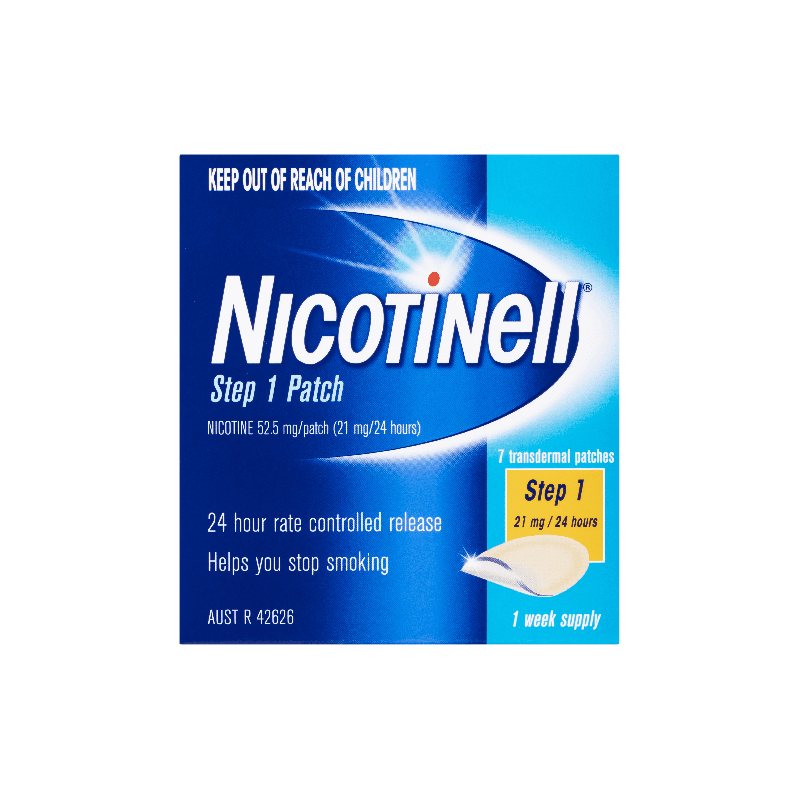Nicotinell Patches Step 1 21 mg 7 pk - 9319912034104 are sold at Cincotta Discount Chemist. Buy online or shop in-store.