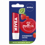 Nivea Lip Balm Fruity Shine Strawberry 4.8g - 4005808369836 are sold at Cincotta Discount Chemist. Buy online or shop in-store.
