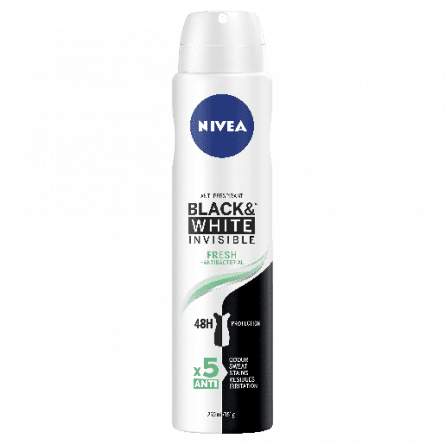 Nivea Deodorant Black & White Fresh 250mL - 4005900370983 are sold at Cincotta Discount Chemist. Buy online or shop in-store.
