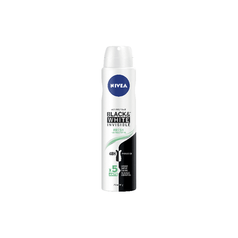 Nivea Deodorant Black & White Fresh 250mL - 4005900370983 are sold at Cincotta Discount Chemist. Buy online or shop in-store.