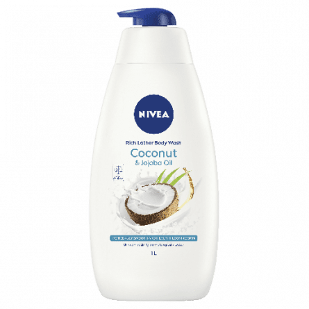 NIVEA Shower Creme Coconut and Jojoba Oil 1L - 4005900536679 are sold at Cincotta Discount Chemist. Buy online or shop in-store.