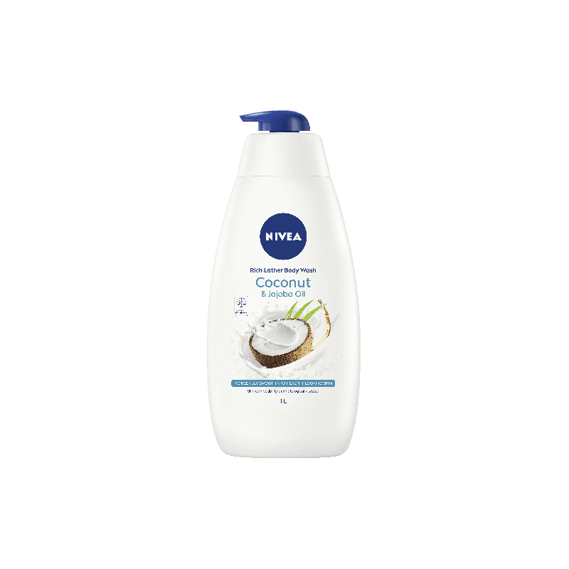 NIVEA Shower Creme Coconut and Jojoba Oil 1L - 4005900536679 are sold at Cincotta Discount Chemist. Buy online or shop in-store.