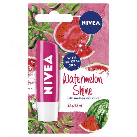 Nivea Lip Care Watermelon Shine 4.8g - 4005900766670 are sold at Cincotta Discount Chemist. Buy online or shop in-store.