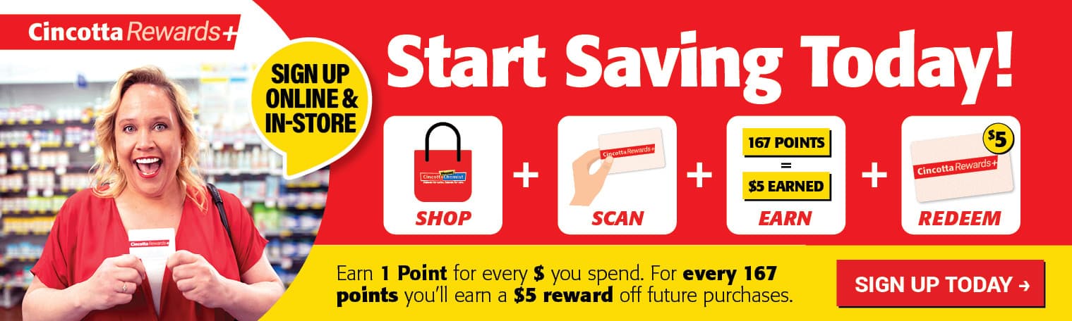 JOIN CINCOTTA REWARDS
